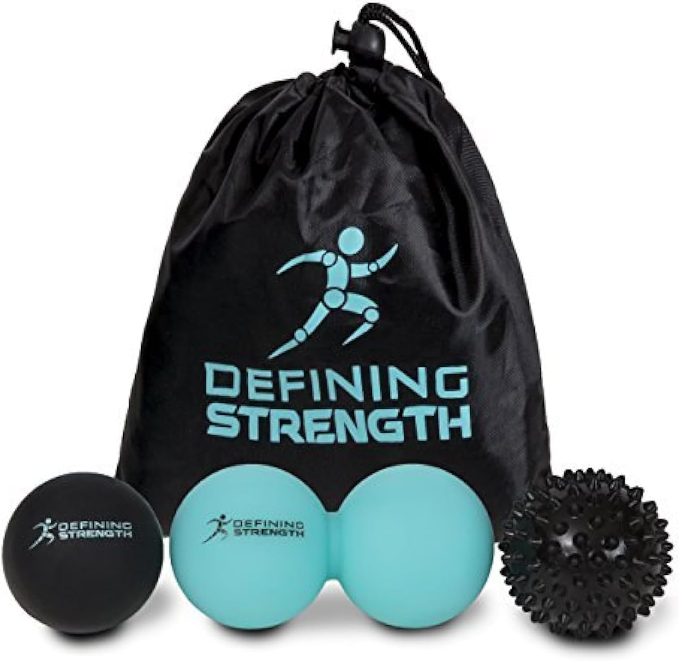 Top 3 Massage Balls Set, Spiky, Lacrosse Ball