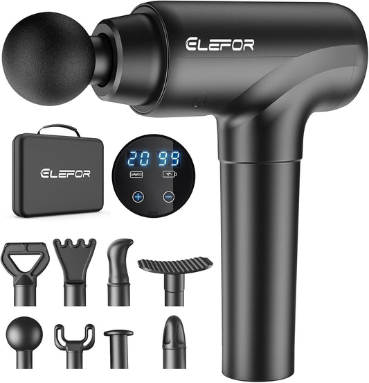 Massage Gun Deep Tissue,Percussion Back Massager Gun for Athletes Muscle Massage Gun for Pain Relief with 8 Massage